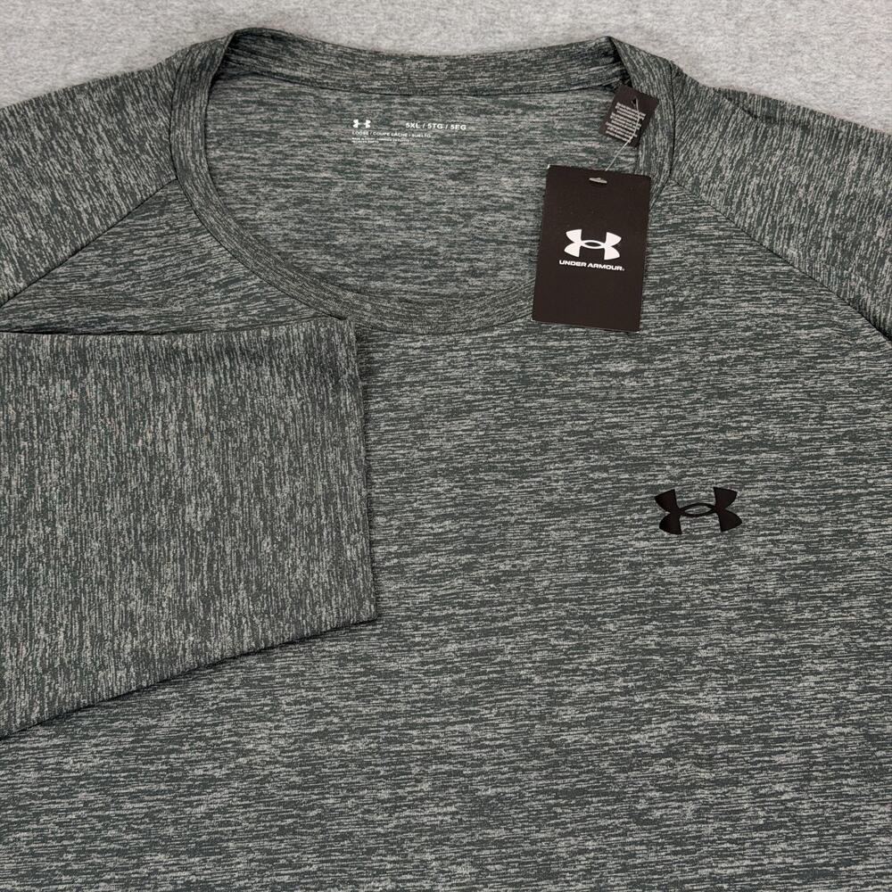 Under Armour Mens Tech 2.0 Long Sleeve Shirt 5XL Gray Heather Loose Fit NWT - Picture 5 of 13